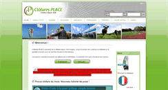 Desktop Screenshot of clotures-place.com