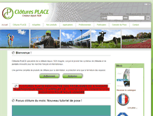 Tablet Screenshot of clotures-place.com